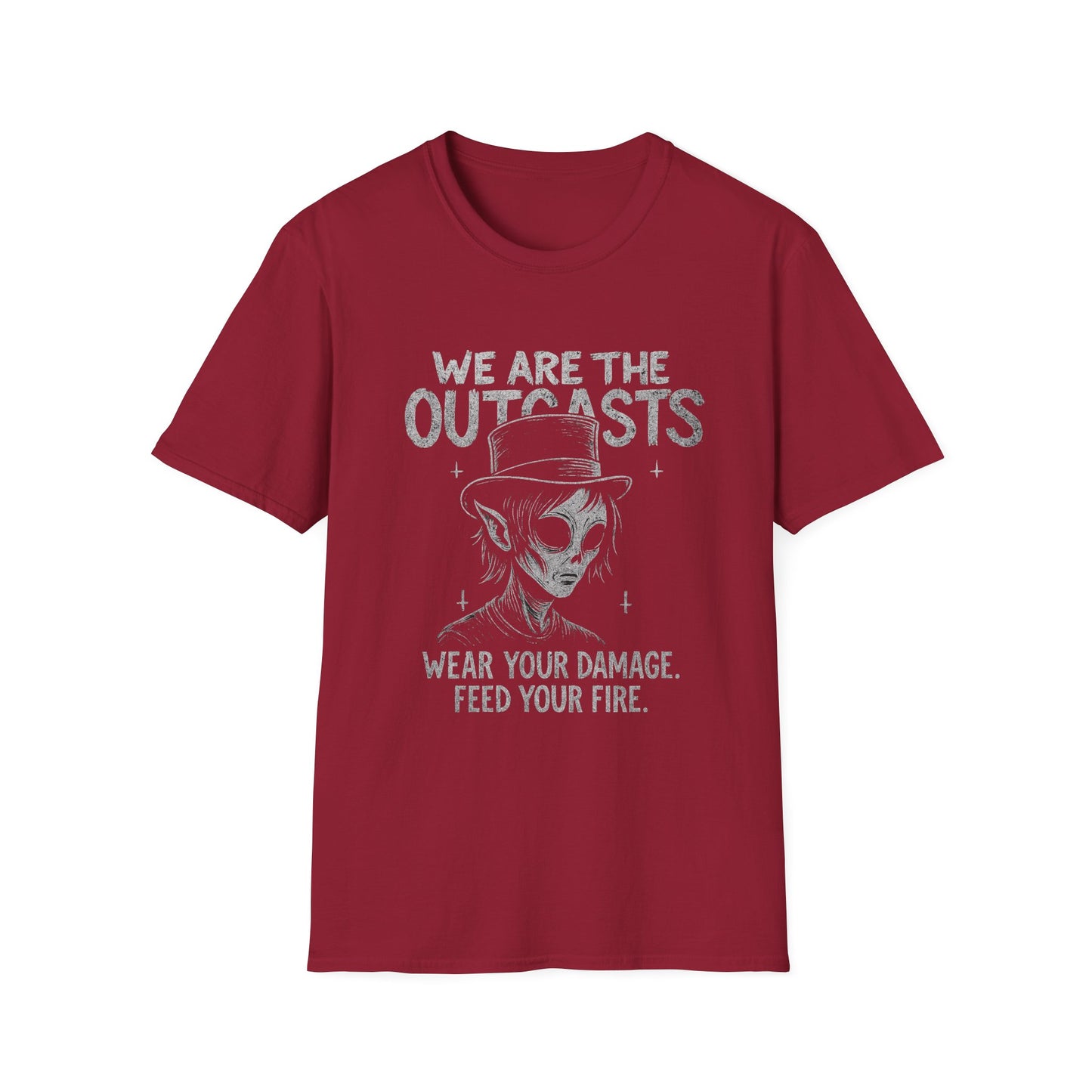 Outcasts Wear You Damage Feed Your Fire Zayel Design