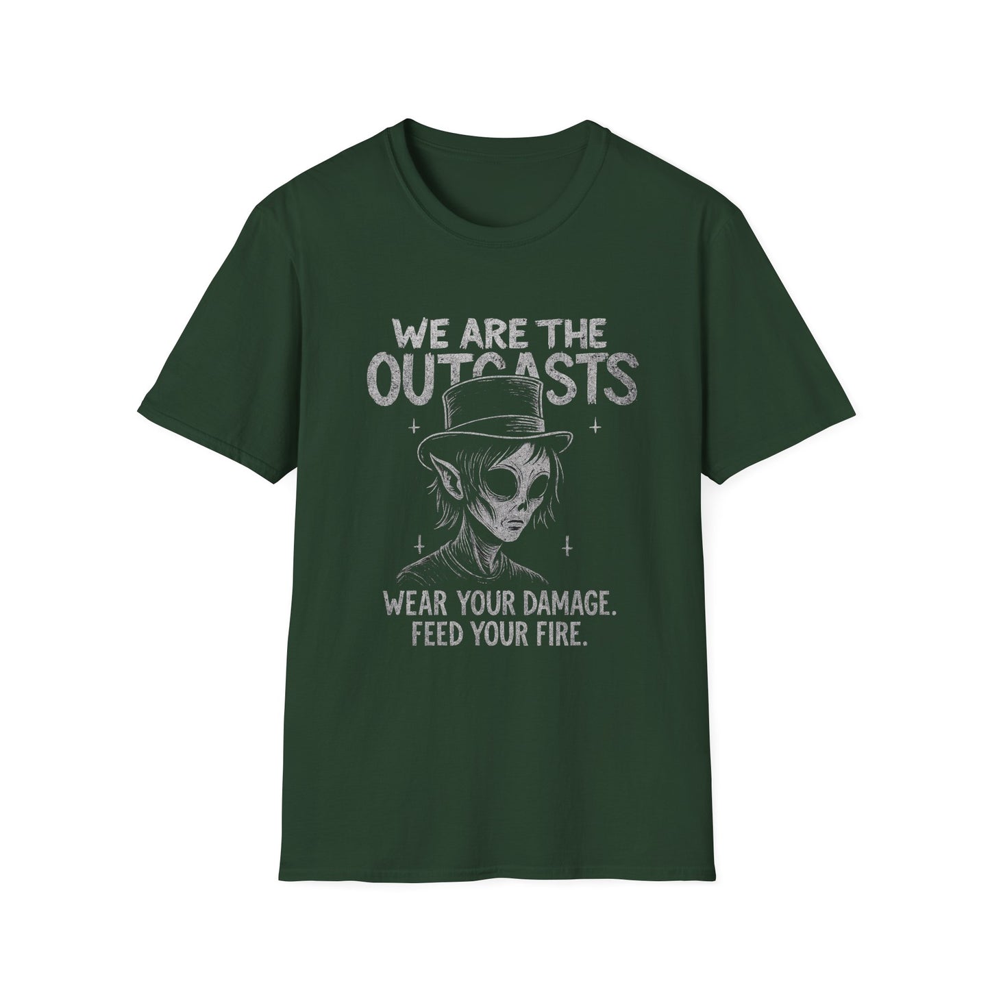 Outcasts Wear You Damage Feed Your Fire Zayel Design