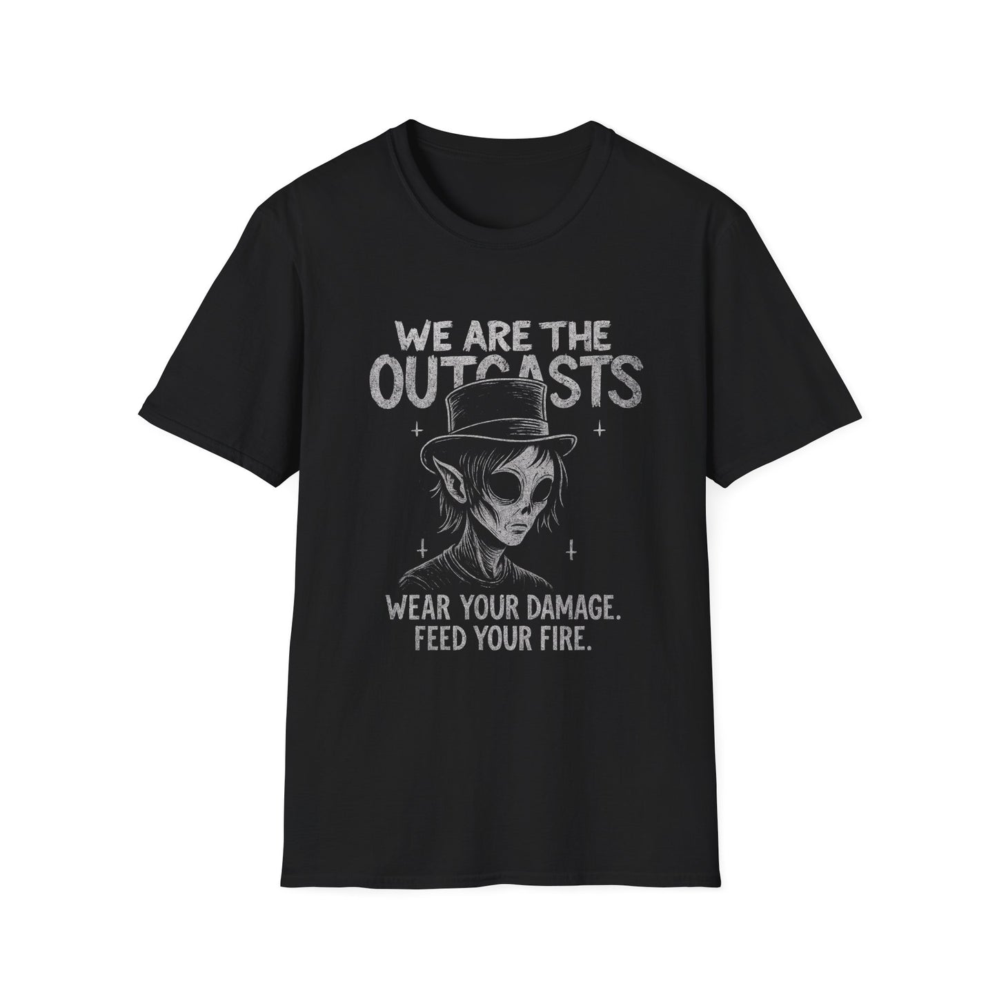Outcasts Wear You Damage Feed Your Fire Zayel Design