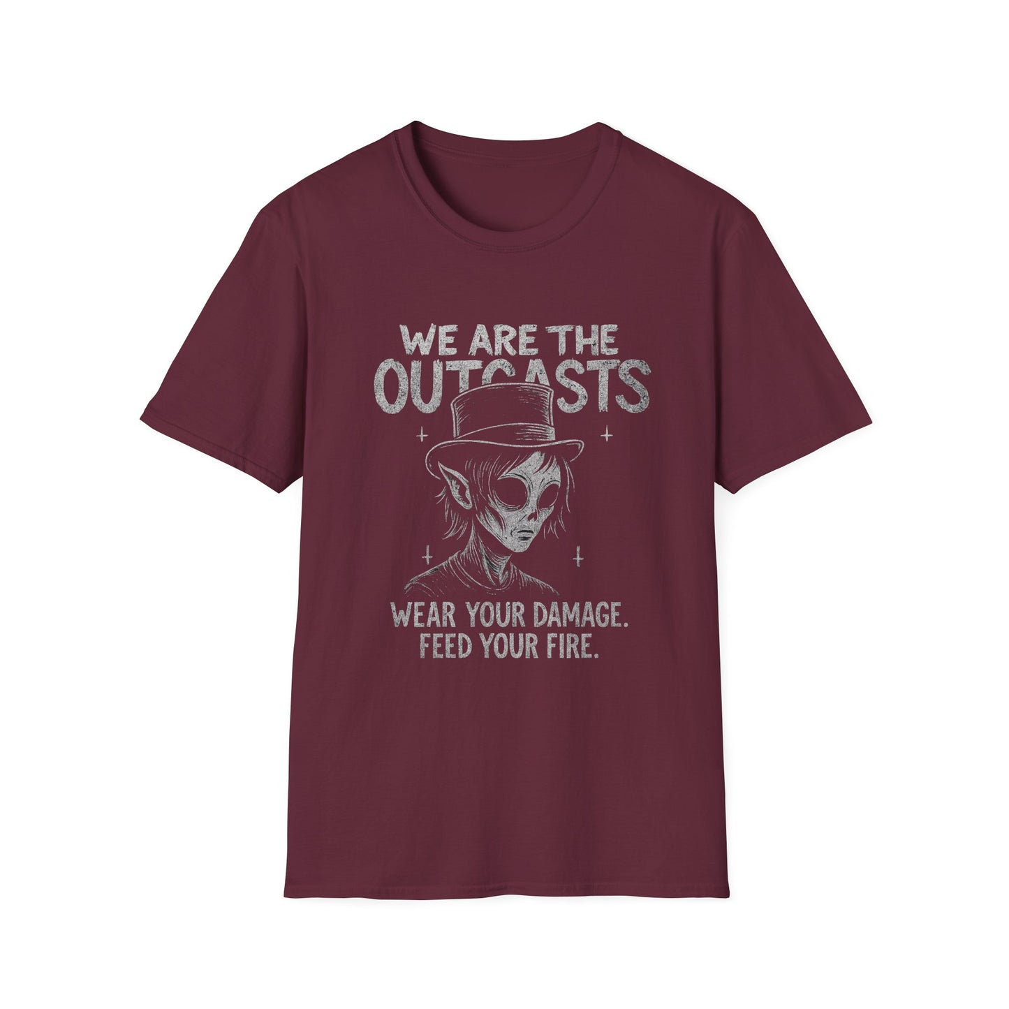 Outcasts Wear You Damage Feed Your Fire Zayel Design